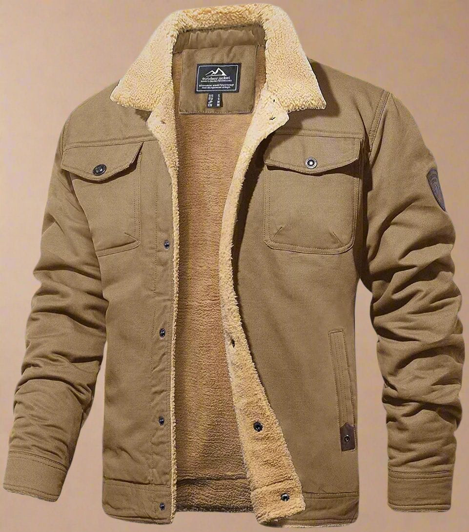 Lars - Bomber jacket with wool lining