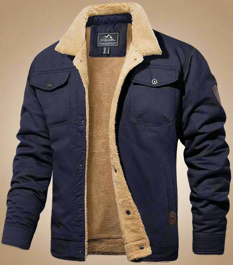 Lars - Bomber jacket with wool lining